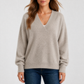 Marguerite | Women's Ribbed V Neck Jumper